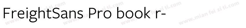 FreightSans Pro book r字体转换